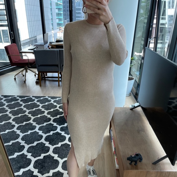 Cotton On knit Midi Dress w/ Split - Size S - Picture 4 of 8